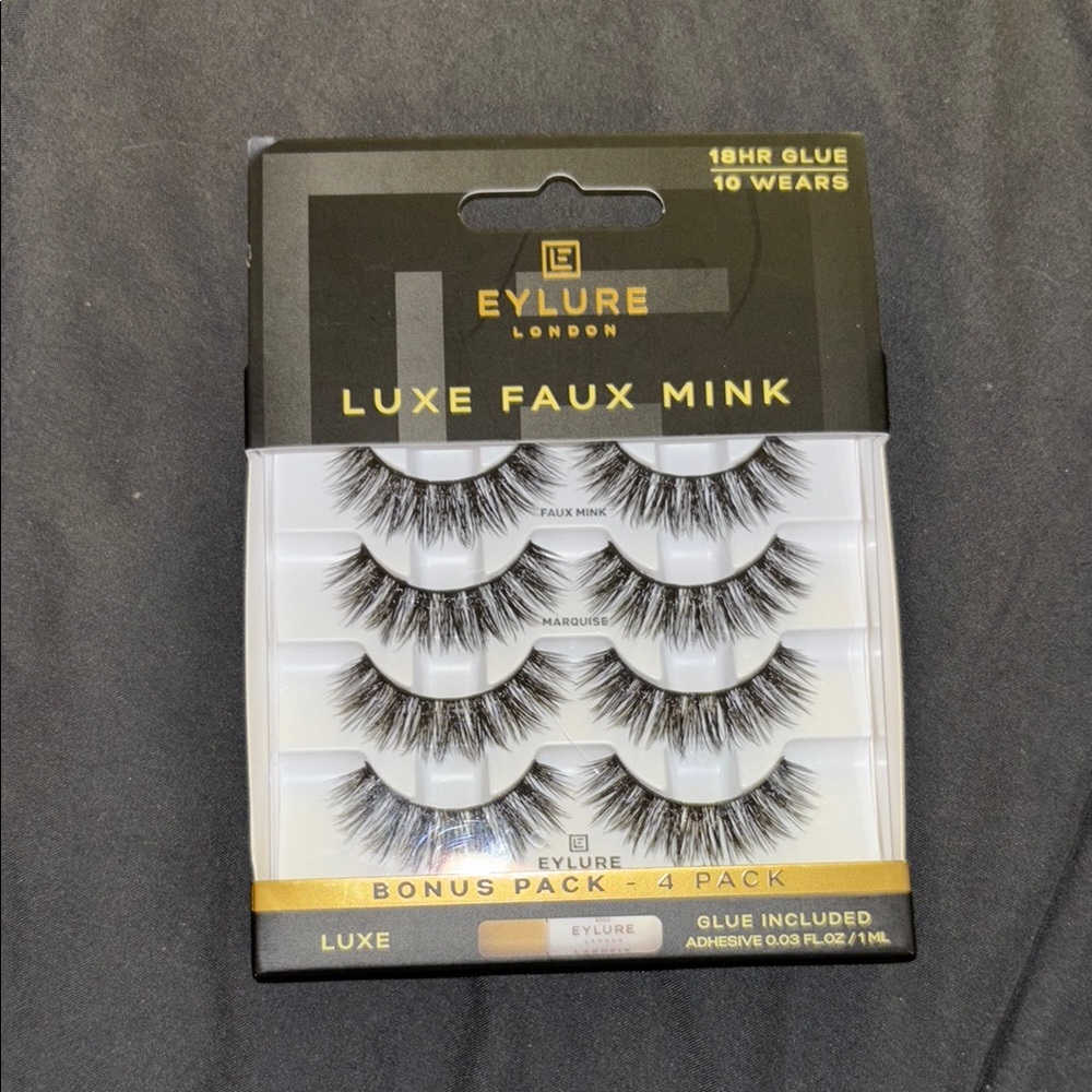 Eylure Luxe Faux Mink Lashes - Black